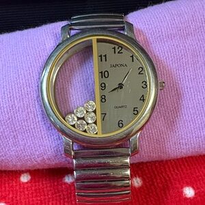 Japona Silver and Gold Quartz Watch